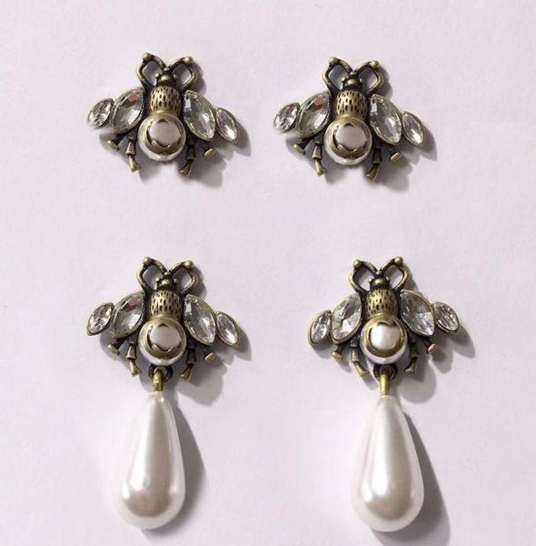 

fashion designer earrings bee for mens and women lovers couple gift luxury brand ladies weddings gifts jewelry nrj3743398, Golden;silver