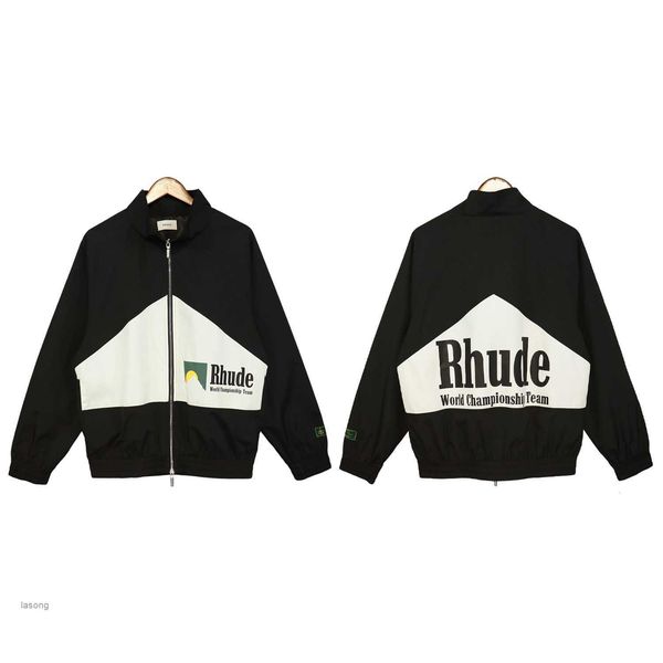 

rhude mens jacket designer sports suit jumper fashion man brand clothes us size s-xl4wmh, Black;brown