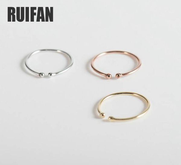 

rings jewelrys 14k rose gold color round 925 sterling silver ring for women girls open thin finger ring fine jewelry accessories 4748332