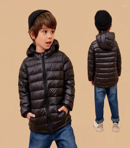 

coat children39s down jacket cloth for boys and girls autumn winter warm 214 years old kids light feather clothes gifts9608290, Blue;gray