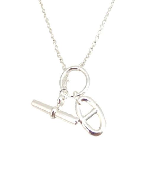 

creative pig nose pendant necklace titanium steel european and american ins hip hop buckle japanese pendants necklaces female9723880, Silver