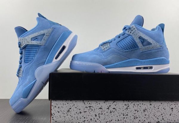 

jumpman 4 4s basketball shoes unc pe pine mens womens sports sneakers