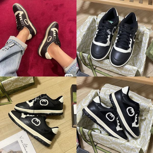 

new designer men and women the same exquisite compact luxury casual sneakers embroidered letter stitching women's shoes board shoes, Black