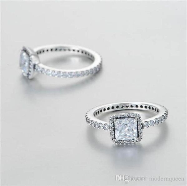 

wholesale- silver rings cubic zirconia s925 sterling silver fits for style bracelet and charms jewellery 137011