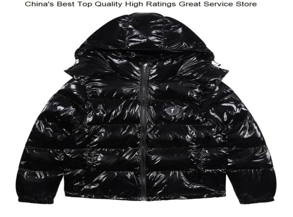 

men s down parkas men women coats embroidery shiny black irongate detachable hood winter jacket 2211281502787