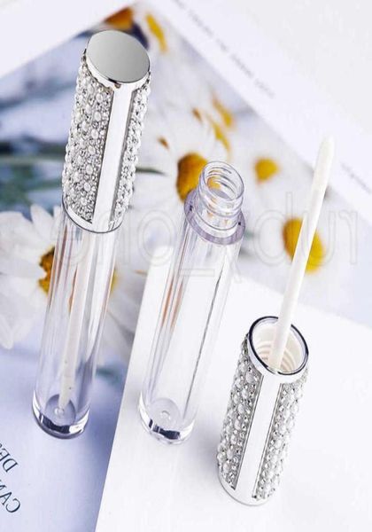 

5ml diamond empty round lip gloss tube high grade clear plastic lip gloss containers filling bottle cosmetic packaging container4935624