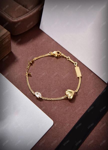 

gold bracelet and pearl necklace set womens luxury designer simple love bracelet heart letter diamond necklace wedding3517144, Silver