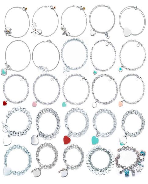 

2021 new wholale 925 sterling sier heart bracelet for jewelry7242645, Golden;silver