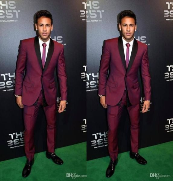 

burgundy men wedding suits custom made coat pant designs two pieces suit man groom wear1717969, Black;gray