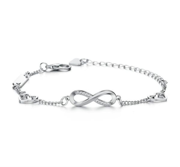 

infinity diamond bracelet pull adjustable bracelets women bracelets bangle engagement wedding fashion jewelry gift will and sandy 9526327, Golden;silver