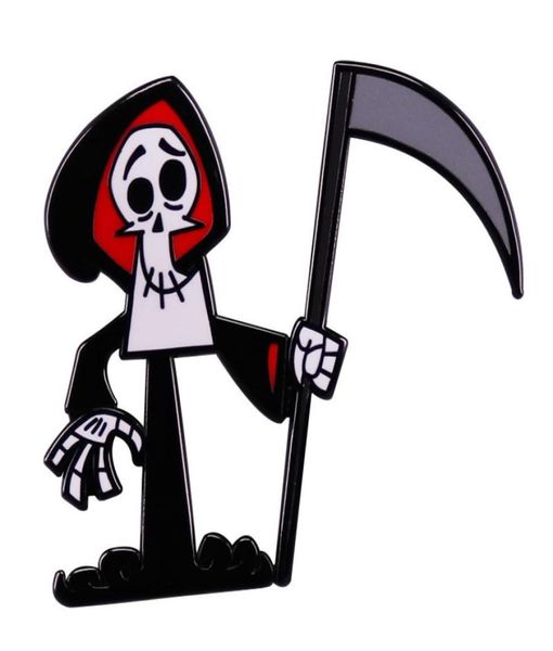 

halloween grim reaper horror enamel brooch anime movie pins backpack hat clothes lapel badges fashion jewelry accessories gifts8664944, Blue