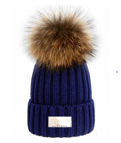 

luxury designers winter canada men beanie bonnet women casual knitting hip hop gorros pom-pom skull caps hair ball outdoor, Blue;gray