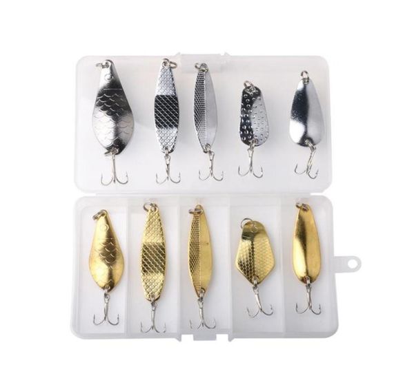 

hengjia 10pcs lot fishing tackle metal bait for trout bass small hard bait boxed artificial pesca tackle190j4654578