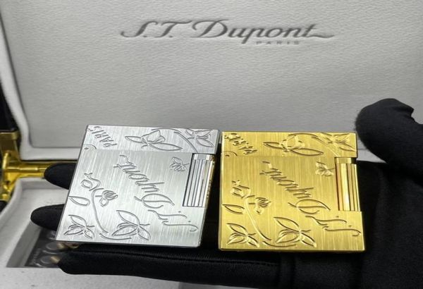 

france classic letter botany st lighter bright sound pure copper gift with adapter other wedding favors fashion 0202105067760