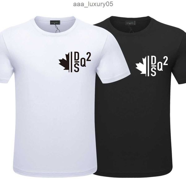 

cotton men's t-shirts summer style personality fashion casual print stamping short sleeve t-shirt half sleeve dsquare d2 dsqs dsq2s 4pl, White;black