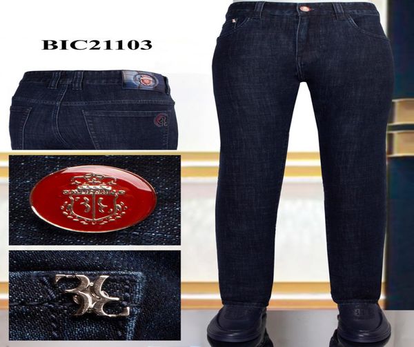 

billionaire jeans cowhide winter thick men 2020 new cotton fashion casual embroidery big size 3140 shippng3357613, Blue