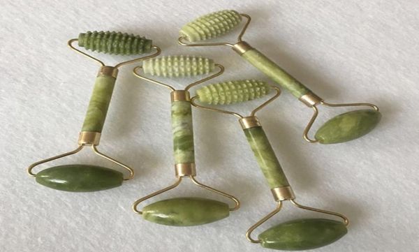 

drop double head natural facial beauty massage tool roller jade face thin slimming body head neck natural jade6017959