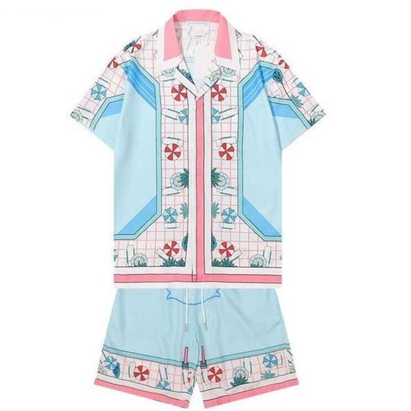 

fashion mens womens summer tracksuits sport suits casual classic letter pattern print men's short sleeve shorts men boys tees colors c, Gray