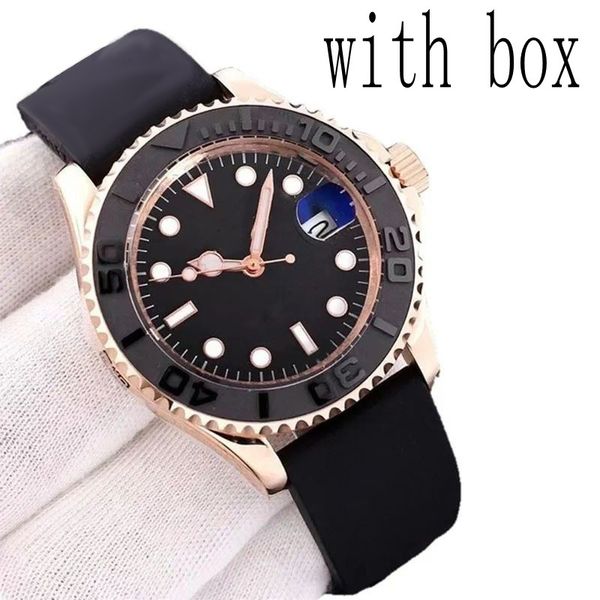 

full stainless steel luxury watch mens designer watches 40mm 226659 black orologio gifts automatic yachtmaster fashion watch luminous mature, Slivery;brown