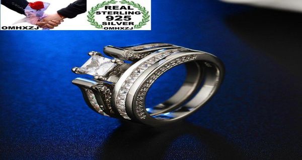 

omhxzj whole personality fashion ol woman girl party wedding gift luxury zircon 925 sterling silver ring set rn1381196085