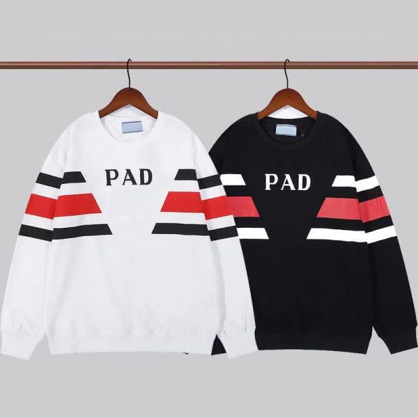 

men's sweaters designer sweatshirts luxury pra long sleeves new printed men's clothing in autumn and winter outdoor leisure wind r, Black