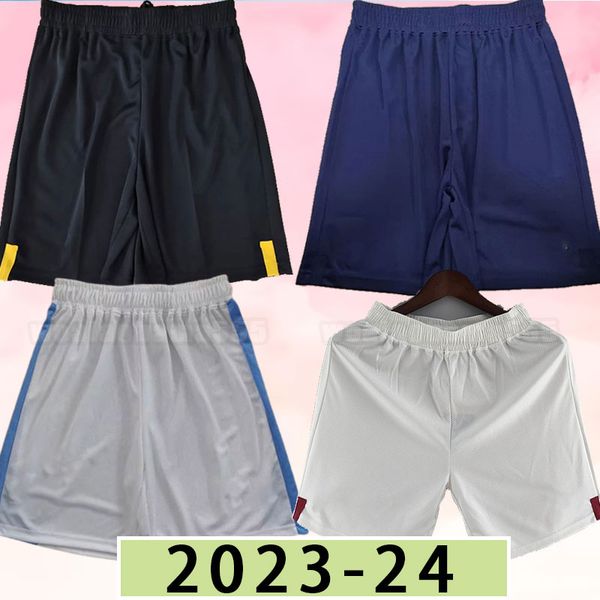 

haaland soccer shorts 23 24 de bruyne mans cities grealish mahrez foden ferran 2023 2024 football pants uniforms rodrigo home away third, Black;red