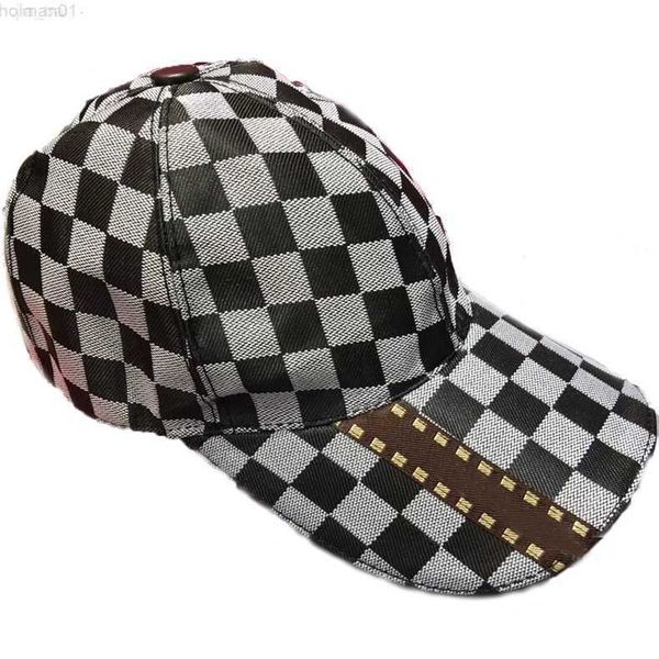 

letter unique printed hat color plaid ball cap sports sunscreen hats universal dating accessories, Blue;gray