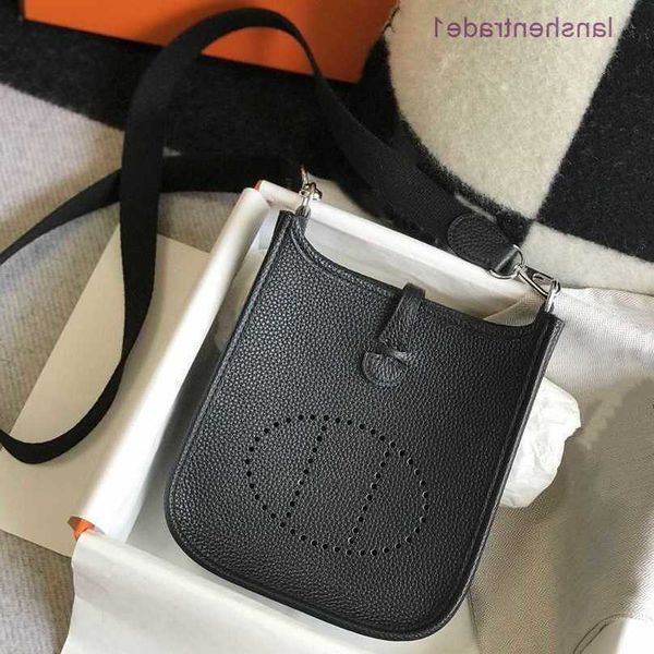 

designer bags hemrres evelynn small street casual versatile cowhide hollow out letter litchi pattern tote one shoulder crossbody women'