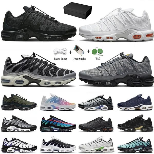 

with box tn plus men women running shoes tns toggle utility spider triple black white red black metallic silver grey reflective magma orange