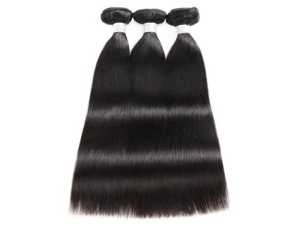 

ishow 12a straight raw human hair extensions 34 pcs kinky curly body wave grade brazilian peruvian malaysian hair bundles weft we5237338, Black