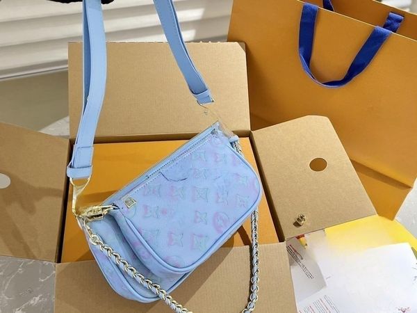 

2023 new spray painted and embossed grain face one shoulder crossbody bag