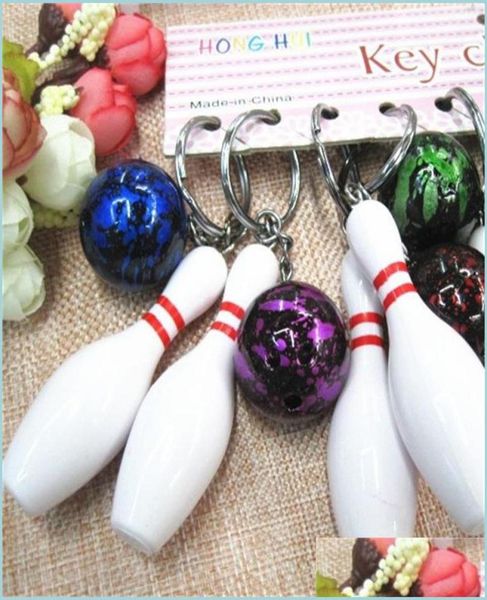 

key rings bowling key buckle mini simation keys chain pendant diy simplicity high fashion mti color personality keychains 1 7lx k27751931, Slivery;golden