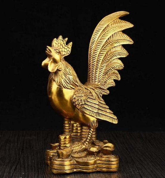 

kaiguang pure copper chicken decoration zodiac chicken decoration home crafts decoration copper rooster golden rooster report7591141, Silver