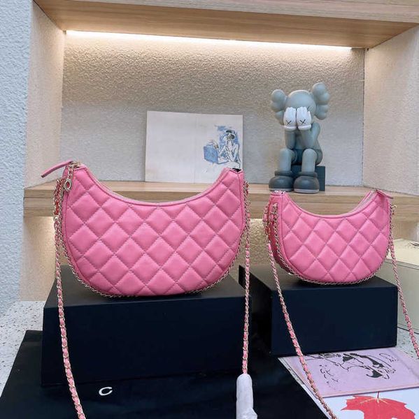 

fashion luxury women's hand bags mini saddle brand women small lingge chain caviar fla calfskin shoulder handbag female evening underar