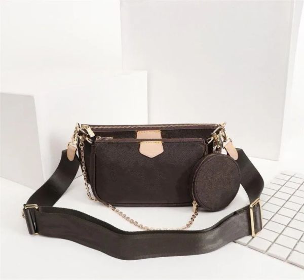 

high-quality women bag handbag original box date code purse clutch shoulder messenger cross body serial number three in one bag aa1, Red;black