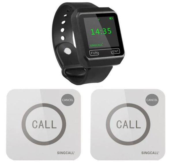 

singcall wireless calling system for restaurant 1 watch 2 touchable pagers4403480