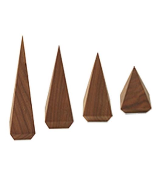 

jewelry pouches bags natural wood cone rings holder display stand organizer finger ring storage rack 94pa5801792, Pink;blue
