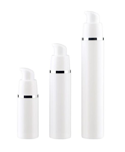 

15 30 50ml white empty airless pump bottles vaccum travel lotion pump containers airless lotion dispenser refillable cosmetic bott8358591