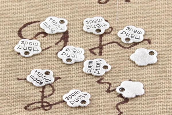 

400pcs charms hand made 8mm antiquezinc alloy pendant fitvintage tibetan silverdiy for bracelet necklace8007948, Bronze;silver