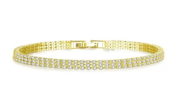 

18k gold plated sparkling cubic zircon cz cluster tennis bracelet fashion womens jewelry for party wedding8162770, Golden;silver