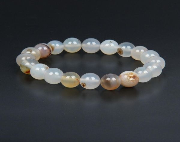 

12 design 10mm natural onyx stone bracelet men whole 10pcslot beaded bracelet for women friend jewelry gift7107202, Black