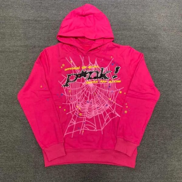 

men's hoodies sweatshirts red sp5der young thug 555555 hoodie men women angel hoodies pant puff pastry printing graphic spider web swea, Black