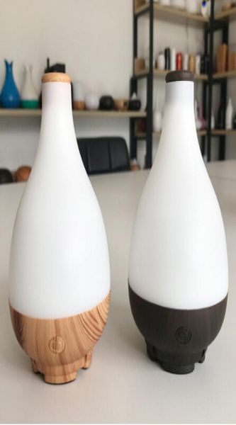 

300ml ultrasonic electric air humidifier wood grain diffuser aroma treatment colorful large led night light2753596