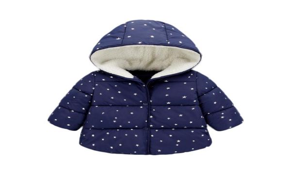 

baby girls jacket 2017 autumn winter jacket for girls coat kids warm hooded outerwear children clothes infant girls coat9909723, Blue;gray