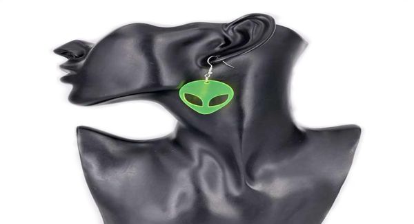

fashion creative green alien charm simulation of mineral water bottles earrings cute handmade womens jewelry9664115, Golden