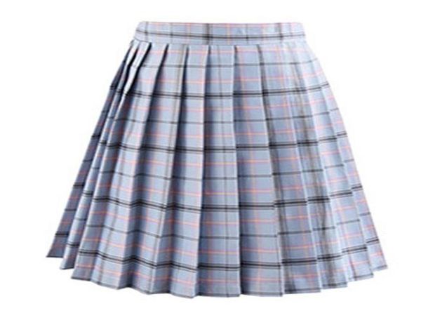 

womens cosplay homecoming skirts fashion uniform plaid pleat a line skirts plaid above knee skirts casual clothing2836312, Blue;pink