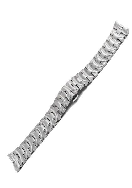 

rolamy 24mm 316l stainless steel watch band silver pan312 double push clasp for pan6034633, Black;brown