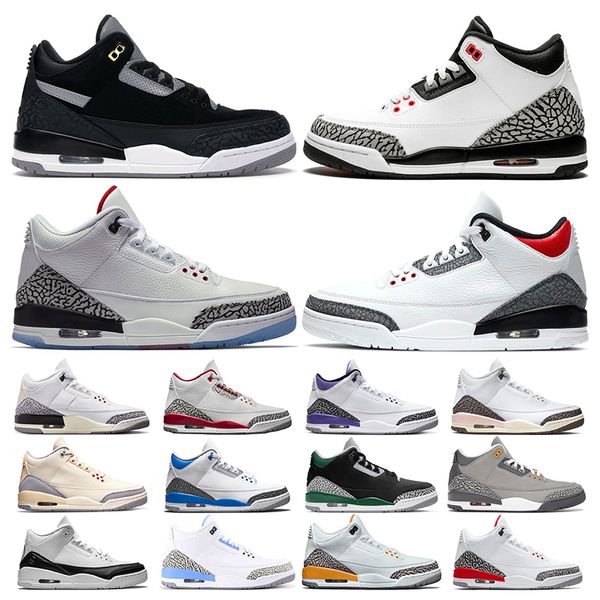 

2023 3s basketball shoes white cement cardinal red dark iris neapolitan dark mocha muslin pine green cool grey mens womens outdoor sports sn