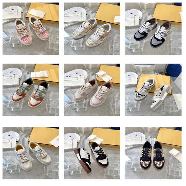 

for men women new shoes summer spring sneakers lace-up black white pink 9 styles size 35-42 luxury brand shoe letter printed shoes high stre