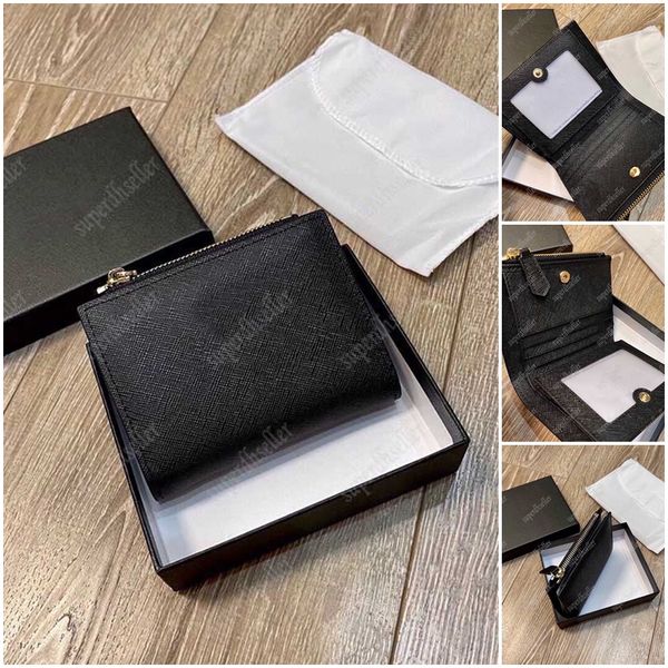 

designer wallet luxury women wallets fashion card holder leather purse men coin purses saffiano leather cardholder zipper pouch mini cardhol, Red;black